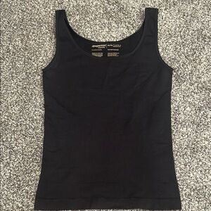 Shapermint Essentials All Day Everyday Black Fitted Tank Top